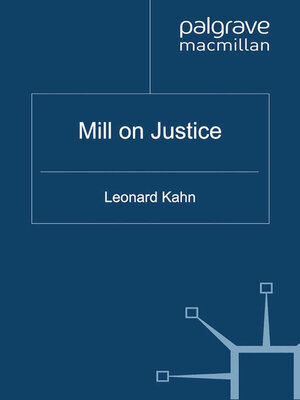 cover image of Mill on Justice